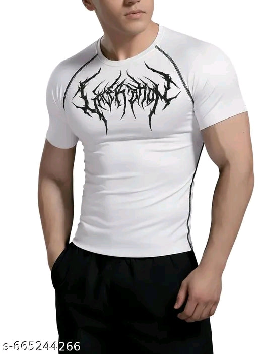 GYM FIT T-SHIRT WITH TRENDY VENOM DESIGN