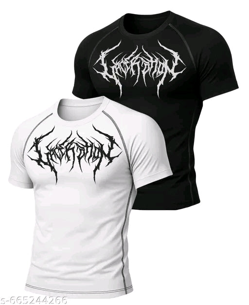 GYM FIT T-SHIRT WITH TRENDY VENOM DESIGN